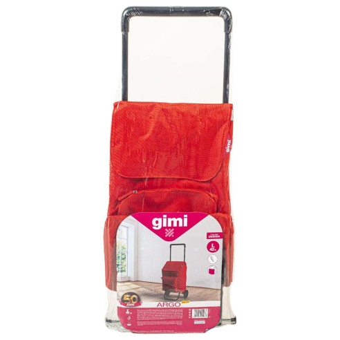 Carrello spesa Argo New rosso 2 ruote, 42 L