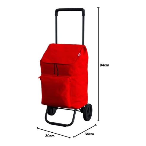 Carrello spesa Argo New rosso 2 ruote, 42 L