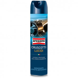 Cruscotti lucidi auto detergente interno antistatico Arexons 8316