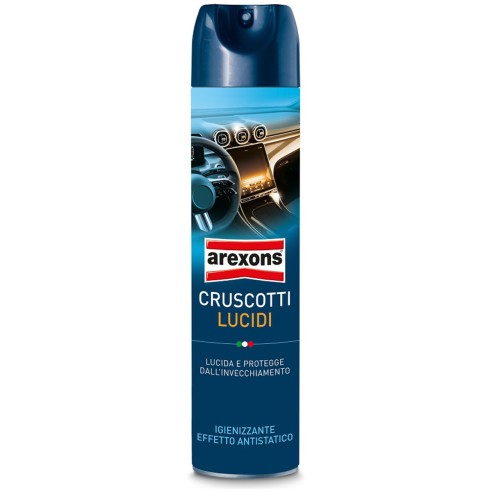 Cruscotti lucidi auto detergente interno antistatico Arexons 8316