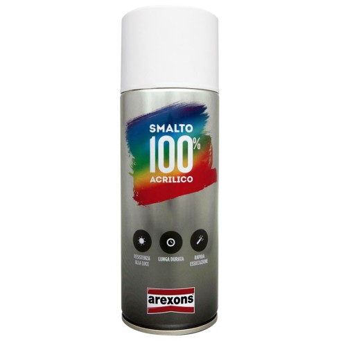 Smalto spray 100% Acrilico rapida essiccazione Brillanti Opachi Arexons 400 ml