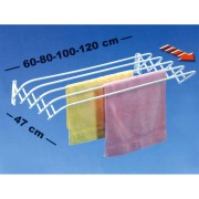 Stendibiancheria da parete Brio Super acciaio