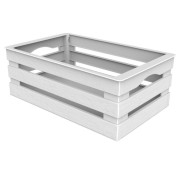 Bama cassetta milleusi Tina L25xP16xH10 cm panna