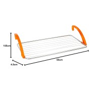 Stendino da balcone inox e resina arancione