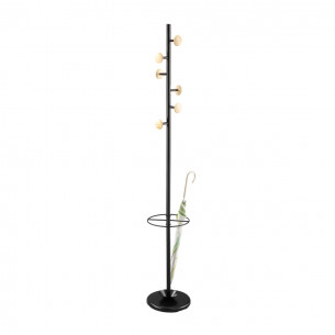 Appendiabiti da terra con portaombrelli