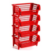 Cestello Magic milleusi impilabile 54x38 cm rosso