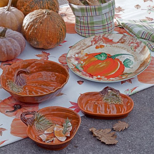 Ciotola piccola Zucca porcellana arancione 450 cc Tognana 2