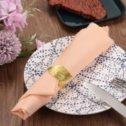 Set 2 portatovaglioli foglia oro in metallo Villa d'Este