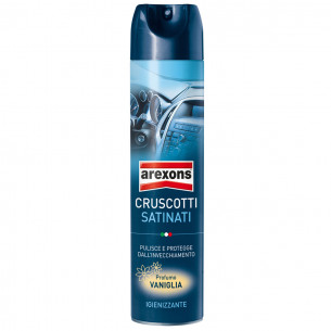 Pulitore cruscotti satinati vaniglia 600 ml detergente interno Arexons 8296