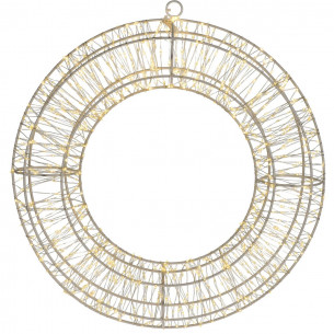 Corona di Natale 960 LED bianco caldo Ø 38 cm 2