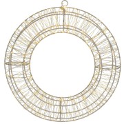 Corona di Natale 960 LED bianco caldo Ø 38 cm
