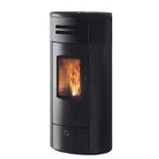 Stufa a pellet canalizzabile Yung130++ Nero opaco EK63 cover