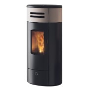 Stufa a pellet canalizzabile Yung130++ Tortora EK63 cover