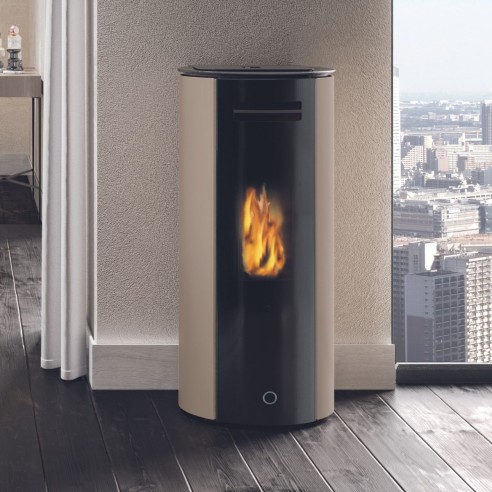 Stufa a pellet canalizzabile Spy110+ Tortora EK63