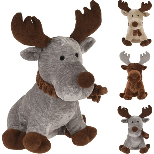 Fermaporta Renna peluches H31 cm assortito