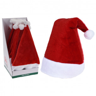 Cappello di Babbo Natale peluche H 45 cm H&S Collection