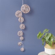 Ghirlanda natalizia Sfere dorate con 8 LED 90 cm