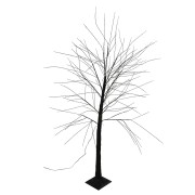 Albero di Natale luminoso nero 480 LED 120 cm bianco caldo