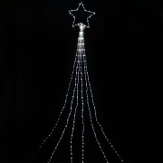 Cometa in metallo 320 nano LED luce fredda effetto caduta telecomando Prequ D3765