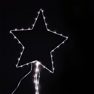 Cometa in metallo 320 nano LED luce fredda effetto caduta telecomando Prequ D3765 2