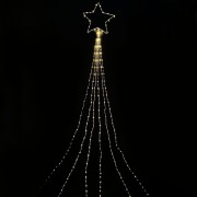 Cometa in metallo 320 nano LED luce calda effetto caduta telecomando Prequ D3766