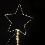 Cometa in metallo 320 nano LED luce calda effetto caduta telecomando Prequ D3766