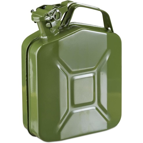 Tanica per carburante in metallo verde 5 litri