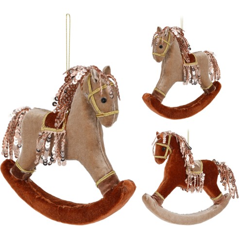 Pendente natalizio cavallo a dondolo...