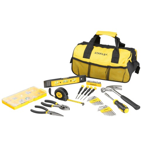 Set 38 pz utensili assortiti con borsa Stanley STMT0-74101