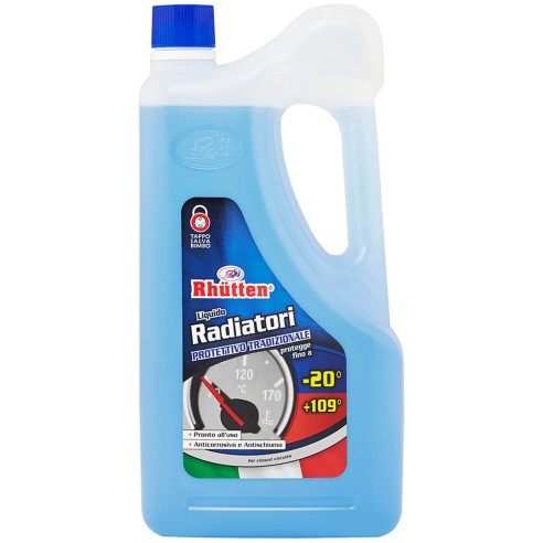 Liquido radiatori blu antigelo -20°C 2L Rhutten