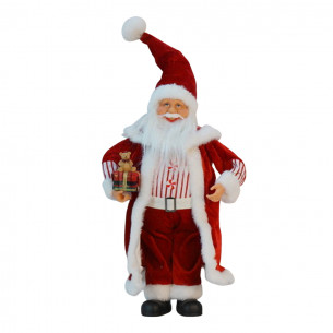 Decorazione natalizia Babbo Natale con regali H 43 cm