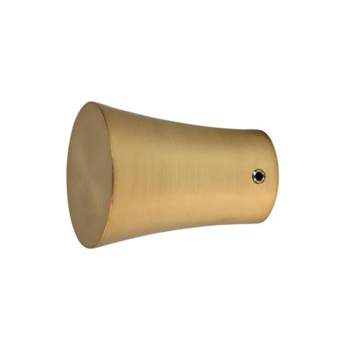 Terminale per bastone tende in metallo 1pz D. 20mm Tromba oro satinato