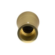 Terminale per bastone tende in metallo 1pz D. 20mm Tromba oro satinato