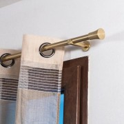 Terminale per bastone tende in metallo 1pz D. 20mm Tromba oro satinato