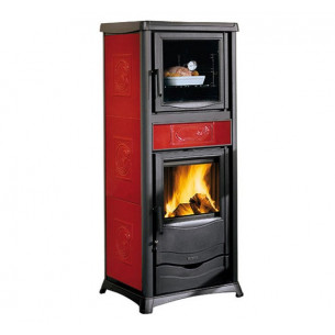 Termostufa a legna Termorossella Plus Forno Bordeaux La Nordica