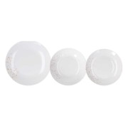 Servizio piatti 18 pezzi Dream oro Tognana porcellana bianco
