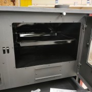 Cucina a legna Lina acciaio rosso Blinky forno