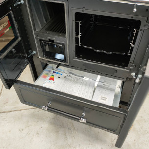 Cucina a legna Family 4.5 Nero La Nordica 2