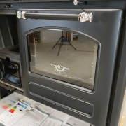 Cucina a legna Family 4.5 Nero La Nordica porta forno