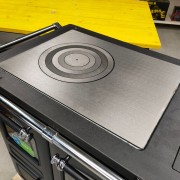 Cucina a legna Family 4.5 Cappuccino La Nordica piastra cerchi