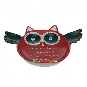 Nordic Gufo piatto singolo grande in ceramica 2