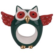 Nordic set 4 porta tovaglioli Gufetto in ceramica