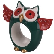 Nordic set 4 porta tovaglioli Gufetto in ceramica