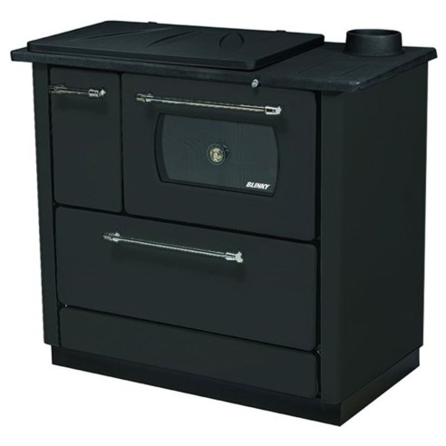 Cucina a legna Bella acciaio antracite Blinky