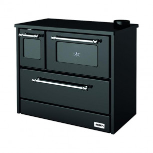 Cucina a legna Giusy acciaio antracite Blinky