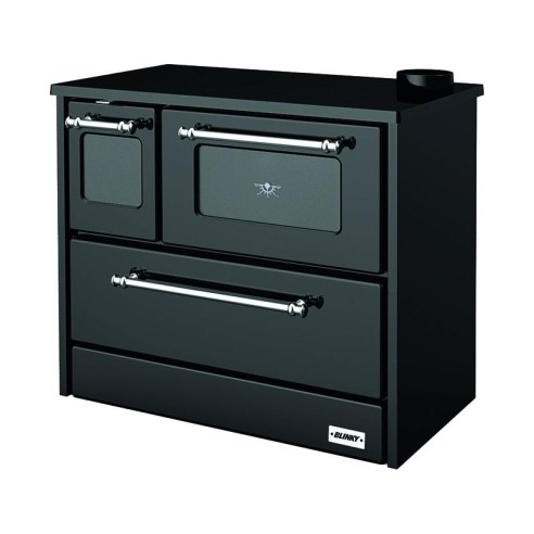 Cucina a legna Giusy acciaio antracite Blinky