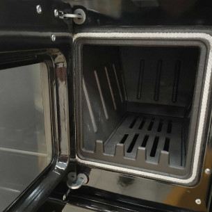 Cucina a legna Giusy acciaio bianca Blinky 2