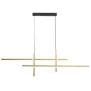 Trinidad lampadario LED alluminio nero e oro, 1900 lm, Novecento