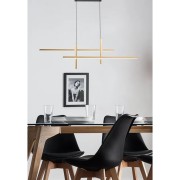 Trinidad lampadario Trinidad LED integrato, 4 luci, 1900LM,  nero/oro, Novecento