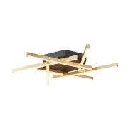 Plafoniera Trinidad LED nero, oro, 1685LM, Novecento